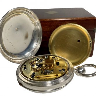 Extremely rare Danish silver open faced chronometer Circa 1837