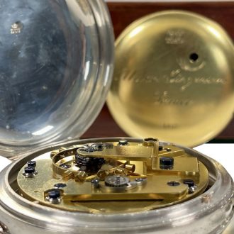 Extremely rare Danish silver open faced chronometer Circa 1837