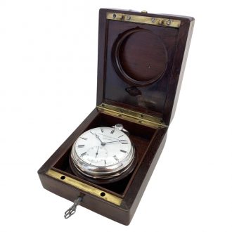 Extremely rare Danish silver open faced chronometer Circa 1837