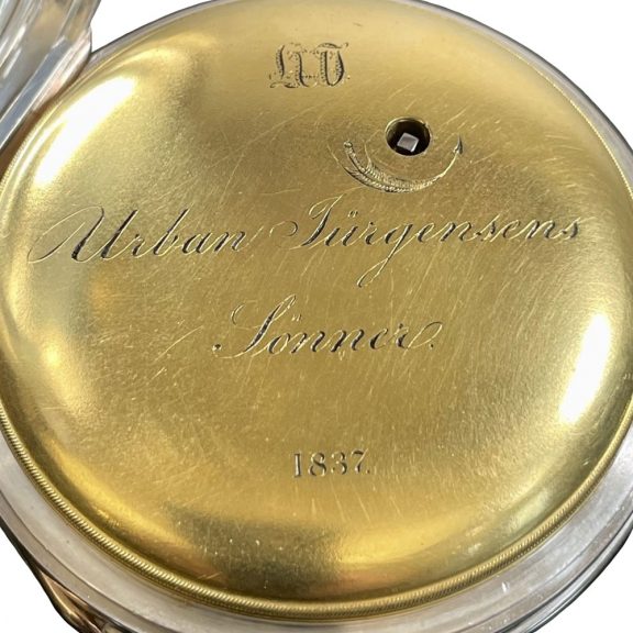 Extremely rare Danish silver open faced chronometer Circa 1837 Extremely rare Danish silver open faced chronometer Circa 1837