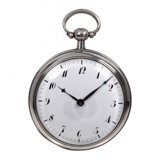 Rare Danish silver open faced precision watch Circa 1822
