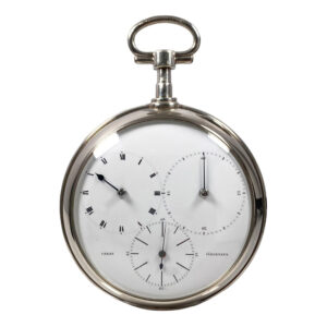 Danish silver deck chronometer with regulator dial Circa 1810