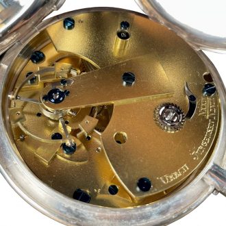 Danish silver deck chronometer with regulator dial Circa 1810