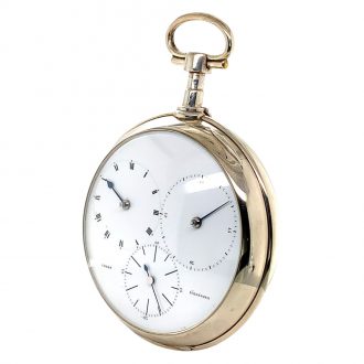 Danish silver deck chronometer with regulator dial Circa 1810