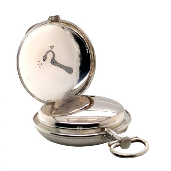 Danish silver deck chronometer with regulator dial Circa 1810 Danish silver deck chronometer with regulator dial Circa 1810