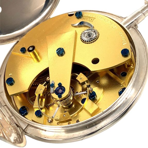 Danish silver deck chronometer with regulator dial Circa 1810 Danish silver deck chronometer with regulator dial Circa 1810