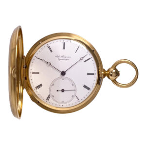 Danish/Swiss 18K gold hunting cased lever watch Circa 1851
