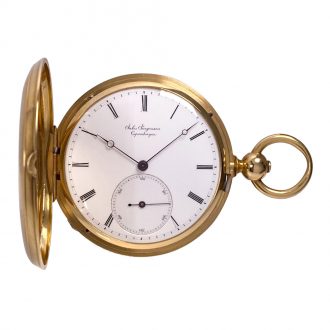 Danish/Swiss 18K gold hunting cased lever watch Circa 1851