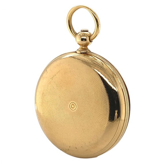 Danish/Swiss 18K gold hunting cased lever watch Circa 1851 Danish/Swiss 18K gold hunting cased lever watch Circa 1851