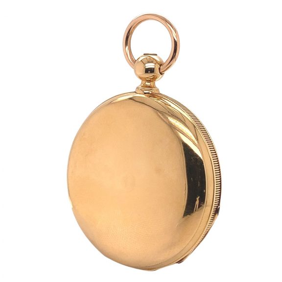 Danish/Swiss 18K gold hunting cased precision watch Circa 1857 Danish/Swiss 18K gold hunting cased precision watch Circa 1857