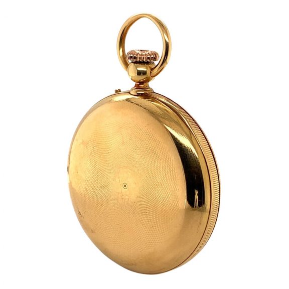 French gold lever with early stem-winding system Circa 1850 French gold lever with early stem-winding system Circa 1850