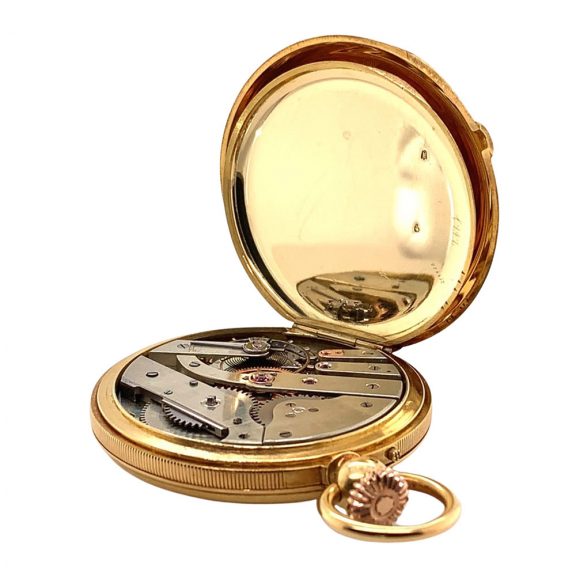 French gold lever with early stem-winding system Circa 1850 French gold lever with early stem-winding system Circa 1850