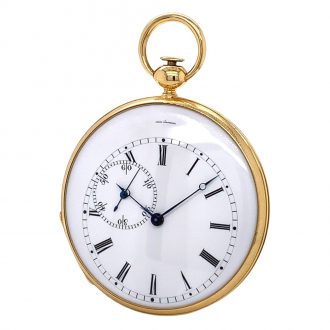 Extra flat Danish/Swiss 18K gold precision watch Circa 1836
