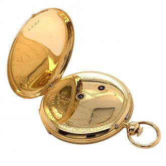 Extra flat Danish/Swiss 18K gold precision watch Circa 1836