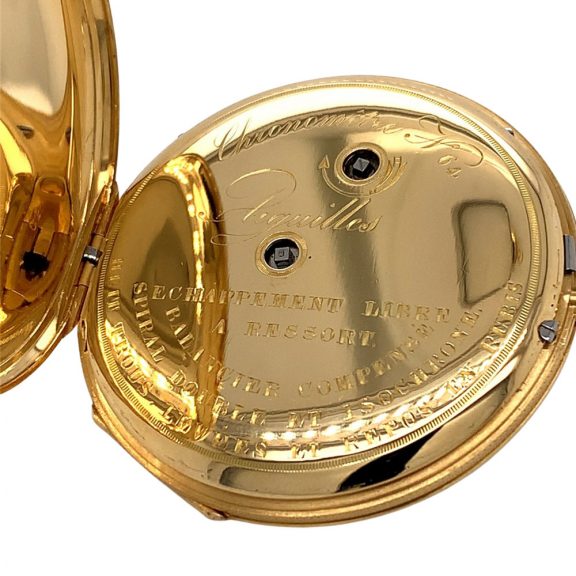 Extra flat Danish/Swiss 18K gold precision watch Circa 1836 Extra flat Danish/Swiss 18K gold precision watch Circa 1836
