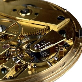 Extra flat Danish/Swiss 18K gold precision watch Circa 1836