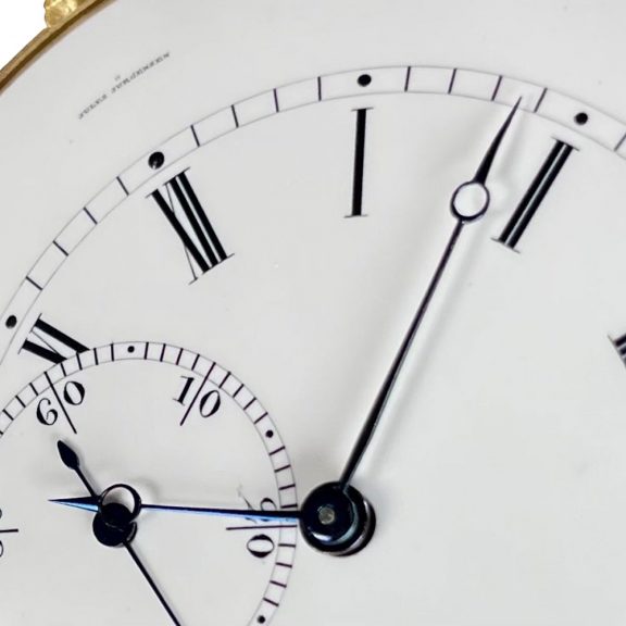 Extra flat Danish/Swiss 18K gold precision watch Circa 1836 Extra flat Danish/Swiss 18K gold precision watch Circa 1836