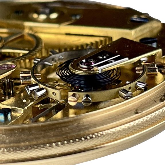 Extra flat Danish/Swiss 18K gold precision watch Circa 1836 Extra flat Danish/Swiss 18K gold precision watch Circa 1836