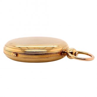 Danish/Swiss 18K gold hunting cased lever watch Circa 1849