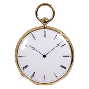 Danish/Swiss 18K gold open faced dress watch Circa 1900