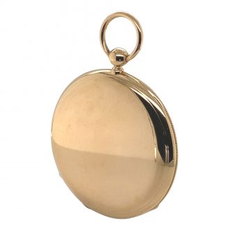Danish/Swiss 18K gold open faced dress watch Circa 1900