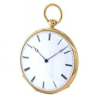 Danish/Swiss 18K gold open faced dress watch Circa 1900
