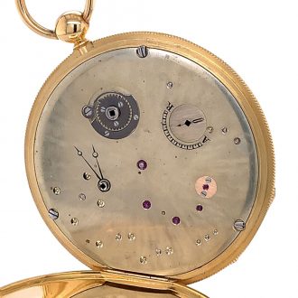 Danish/Swiss 18K gold open faced dress watch Circa 1900