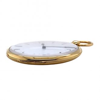 Danish/Swiss 18K gold open faced dress watch Circa 1900
