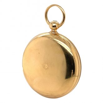 Early Danish/Swiss gold hunting cased lever watch Circa 1853
