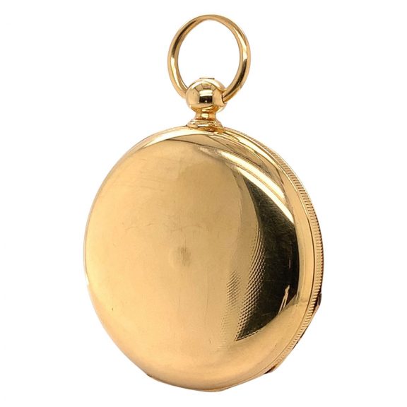 Early Danish/Swiss gold hunting cased lever watch Circa 1853 Early Danish/Swiss gold hunting cased lever watch Circa 1853