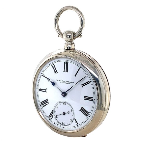 Swedish silver open faced precision pocket watch Circa 1915 Swedish silver open faced precision pocket watch Circa 1915