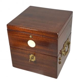 Rare and small Danish deck chronometer with power reserve Circa 1875