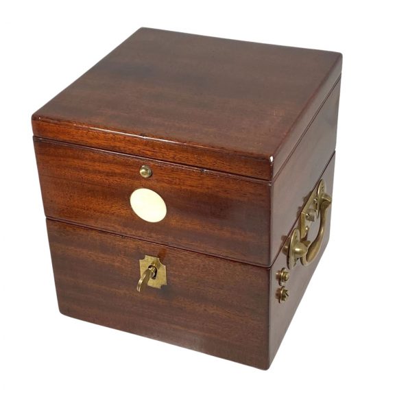 Rare and small Danish deck chronometer with power reserve Circa 1875 Rare and small Danish deck chronometer with power reserve Circa 1875