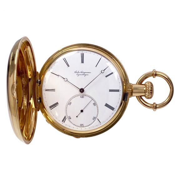 Heavy Danish/Swiss 18K gold precision pocket watch Circa 1867 Heavy Danish/Swiss 18K gold precision pocket watch Circa 1867