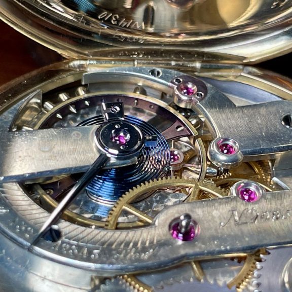 Heavy Danish/Swiss 18K gold precision pocket watch Circa 1867 Heavy Danish/Swiss 18K gold precision pocket watch Circa 1867