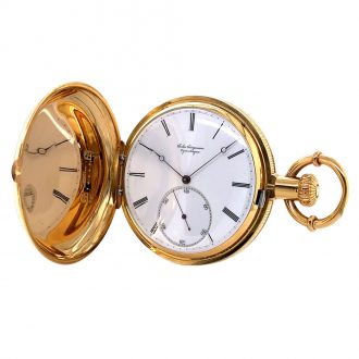 Heavy Danish/Swiss 18K gold precision pocket watch Circa 1867 Heavy Danish/Swiss 18K gold precision pocket watch Circa 1867