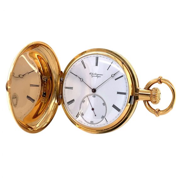 Heavy Danish/Swiss 18K gold precision pocket watch Circa 1867 Heavy Danish/Swiss 18K gold precision pocket watch Circa 1867