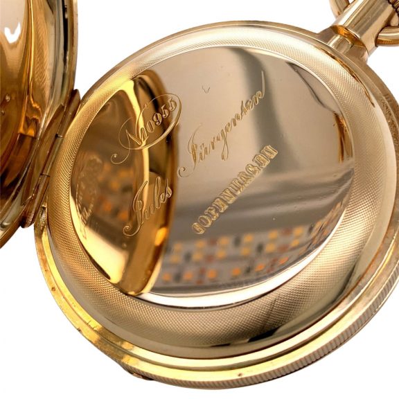 Heavy Danish/Swiss 18K gold precision pocket watch Circa 1867 Heavy Danish/Swiss 18K gold precision pocket watch Circa 1867