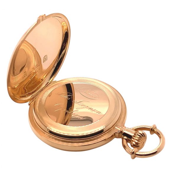 Danish/Swiss rose gold hunting cased lever watch Circa 1880 Danish/Swiss rose gold hunting cased lever watch Circa 1880