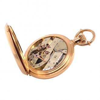 Danish/Swiss rose gold hunting cased lever watch Circa 1880