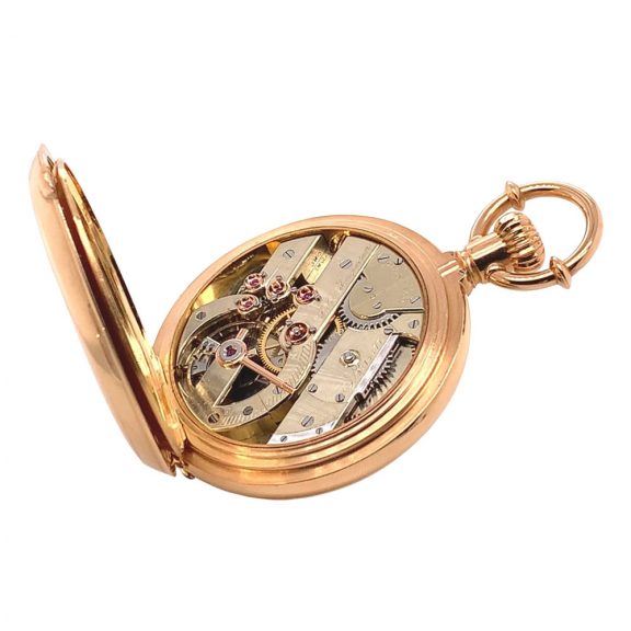 Danish/Swiss rose gold hunting cased lever watch Circa 1880 Danish/Swiss rose gold hunting cased lever watch Circa 1880