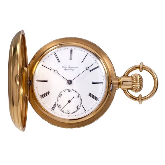 Heavy Danish/Swiss 18K rose gold chronometer Circa 1892