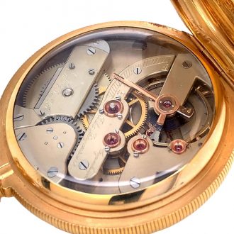 Heavy Danish/Swiss 18K rose gold chronometer Circa 1892