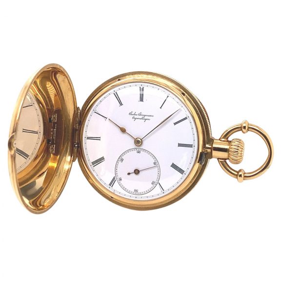 Rare Danish/Swiss 18K gold lever chronometer Circa 1866 Rare Danish/Swiss 18K gold lever chronometer Circa 1866