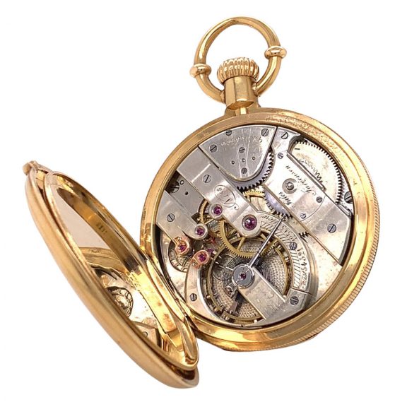 Rare Danish/Swiss 18K gold lever chronometer Circa 1866 Rare Danish/Swiss 18K gold lever chronometer Circa 1866