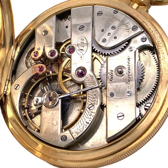 Rare Danish/Swiss 18K gold lever chronometer Circa 1866 Rare Danish/Swiss 18K gold lever chronometer Circa 1866