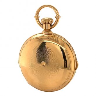Danish/Swiss 18K gold chronograph lever watch Circa 1873