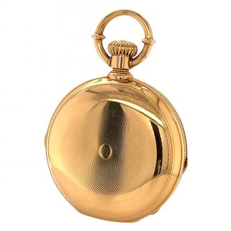 Danish/Swiss 18K gold chronograph lever watch Circa 1873