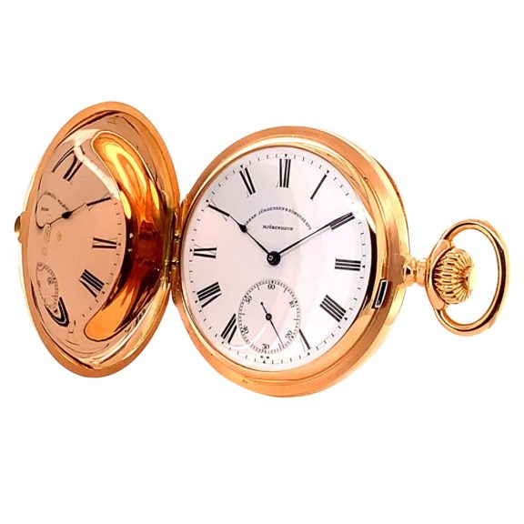 Heavy Swiss rose gold hunting cased lever watch Circa 1901 Heavy Swiss rose gold hunting cased lever watch Circa 1901