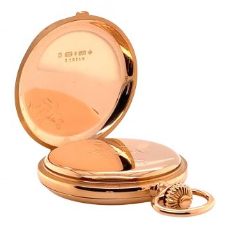 Heavy Swiss rose gold hunting cased lever watch Circa 1901